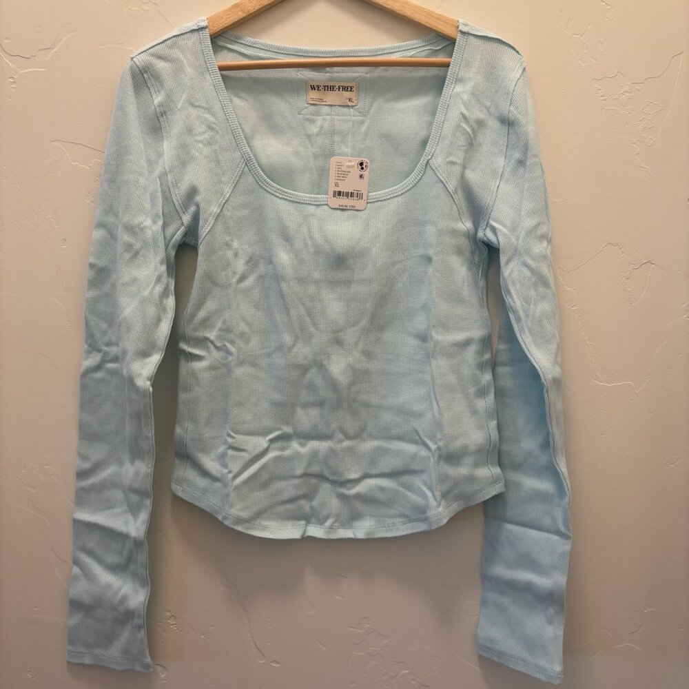 Free People We The Free Hummingbird Long-Sleeve Top NWT * - Picture 4 of 5